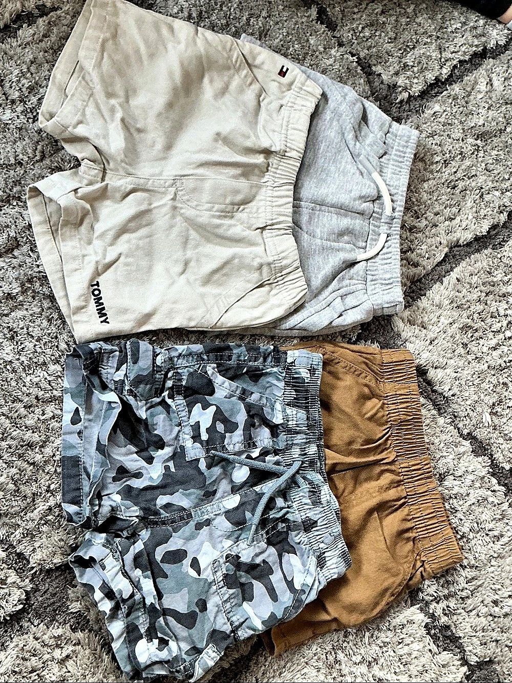 The Children's Place Baby Shorts Set Gray & Brown 9-12M Like New